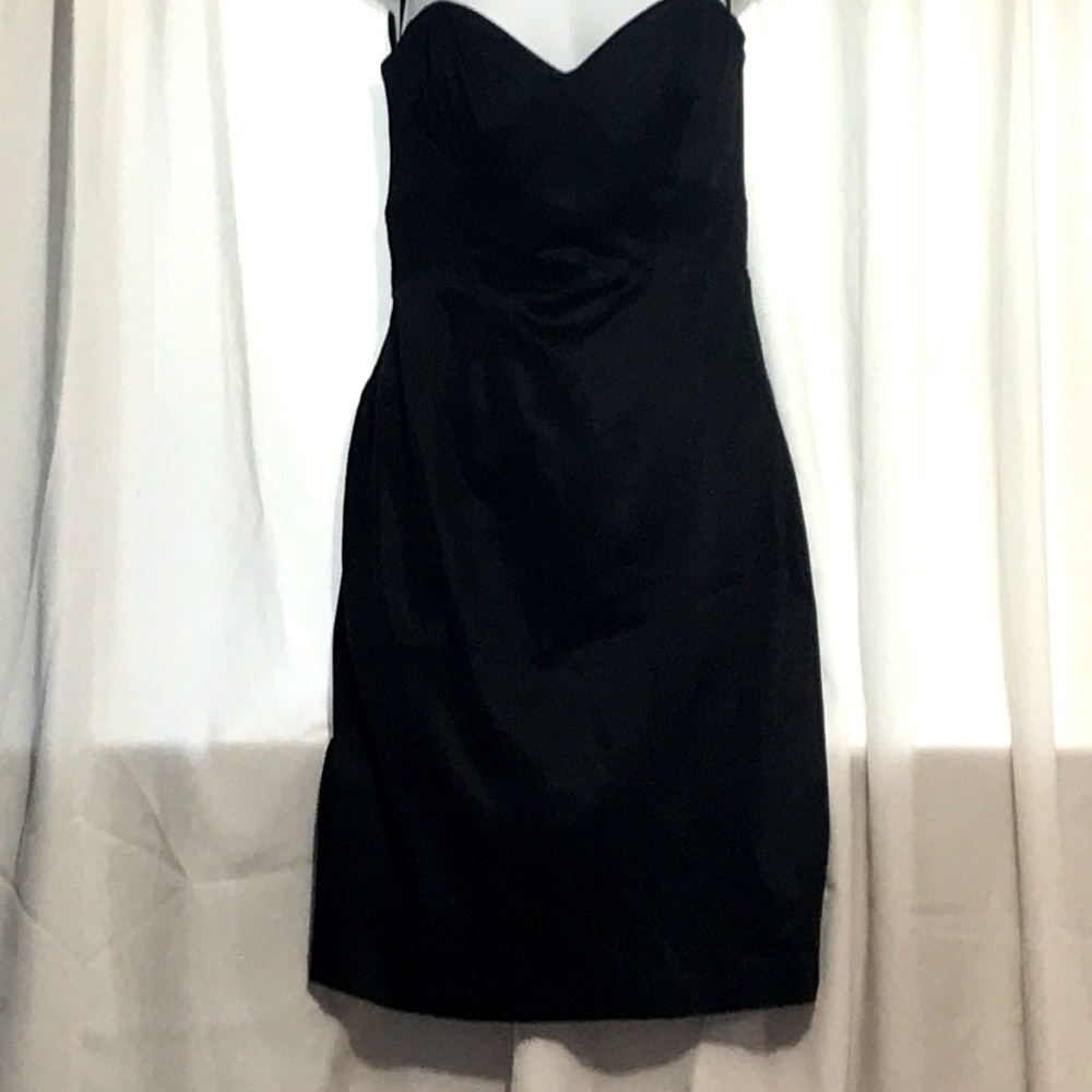 Black strapless dress